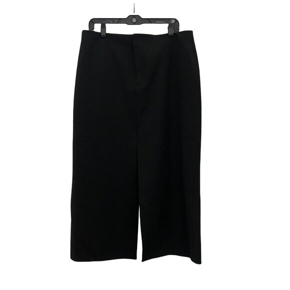 Zara Black Midi Slit Tube Skirt M NWT - Picture 3 of 12